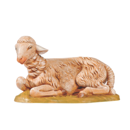 20 Inch Scale Seated Sheep Figure by Fontanini